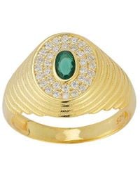 Sphera Milano - 14k Over Silver Cz Vintage Ring - Lyst