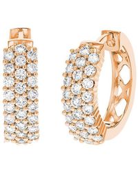 Amairah - 1.00 Ct. Tw. Lab-Grown Diamond Hoop Earrings - Lyst