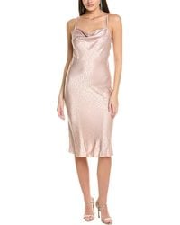 Bebe - Jacquard Slip Dress - Lyst