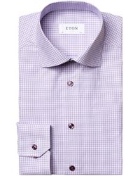 Eton Slim Fit Shirt - Purple