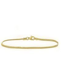 Italian Silver - Herringbone Bracelet - Lyst