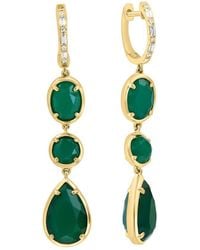 Effy Fine Jewelry - 14K 14.10 Ct. Tw. Diamond & Onyx Earrings - Lyst