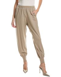 Tom Ford - Leather-Trim Cashmere-Blend Pant - Lyst