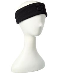 帽子・その他 Celine Wool Hair Band Celine Headband in Wool - BLACK | CELINE