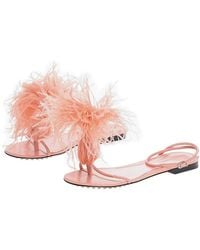 Bottega Veneta - Feather Dot Leather Sandal - Lyst