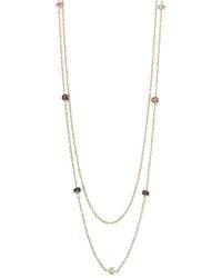 Liv Oliver - 18k Plated 1.75 Ct. Tw. Tourmaline Necklace - Lyst