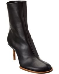 Jacquemus - Les Bottines Rond Carre Leather Ankle Boot - Lyst