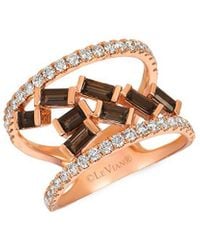 Le Vian - 14k Strawberry Gold 1.34 Ct. Tw. Diamond & Smoky Quartz Ring - Lyst