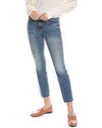 7 For All Mankind - Luxe Vintage Roxanne Petunia Ankle Jean - Lyst