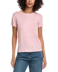 Officine Generale - Officine Generale Lara Linen-blend T-shirt - Lyst