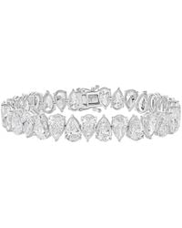 Diana M. Jewels - Diana M. 14K 33.14 Ct. Tw. Lab-Grown Diamond Tennis Bracelet - Lyst