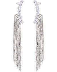 Eye Candy LA - Luxe Collection Rhodium Plated Cz Samantha Dangle Drop Earrings - Lyst