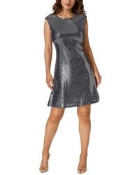Bebe - Cap Sleeve A-Line Disco Dot Dress - Lyst