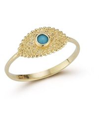 Ember Fine Jewelry - 14k Evil Eye Ring - Lyst