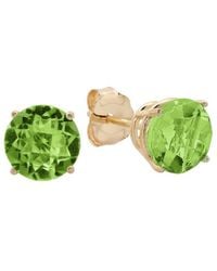 MaxColor - 10k 1.70 Ct. Tw. Peridot Studs - Lyst