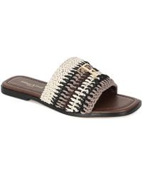 Tiffany & Fred Paris - Raffia Sandal - Lyst