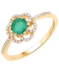 Diana M. Jewels - Fine Jewelry 14k 0.55 Ct. Tw. Diamond & Emerald Ring - Lyst