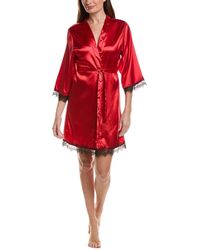 Sugar - Satin Lace Trim Robe - Lyst