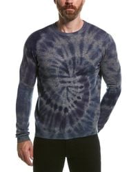 Autumn Cashmere Tie-dye Wool & Cashmere-blend Crewneck Sweater - Blue