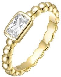 Rachel Glauber - 14K Plated Cz Statement Ring - Lyst