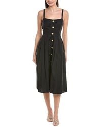 L'Agence - Esmeralda Midi Dress - Lyst