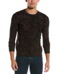Autumn Cashmere - Splatter Paint Print Wool & Cashmere-blend Crewneck Sweater - Lyst