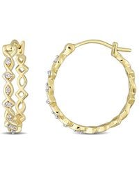 Rina Limor - 10k 0.10 Ct. Tw. Diamond Clip-on Earrings - Lyst