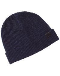 Bruno Magli - Plaited Ribbed Cashmere Beanie - Lyst
