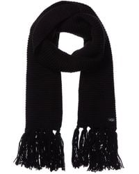 UGG - Chunky Knit Wool-Blend Scarf With Fringe - Lyst