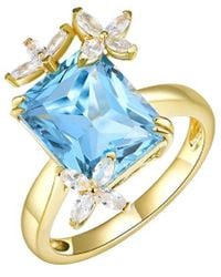 Kai Fine Jewelry - 14K.75 Ct. Tw. Lab-Grown Diamond & Topaz Cocktail Ring - Lyst