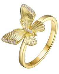 Rachel Glauber - 14k Plated Cz Statement Ring - Lyst
