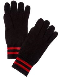 Phenix - Double Stripe Cuff Touch Tech Cashmere Gloves - Lyst
