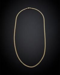 Italian Gold - 14k Miami Curb Chain Necklace - Lyst
