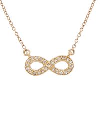 Ariana Rabbani - 14k 0.15 Ct. Tw. Diamond Infinity Necklace - Lyst