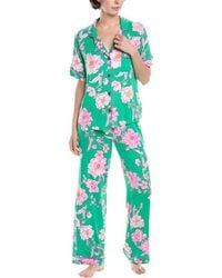 Room Service Pjs - 2Pc Dakota Pajama Shirt & Pant Set - Lyst