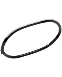 Diamond Select Cuts - Stainless Steel 0.07 Ct. Tw. Diamond Bangle - Lyst