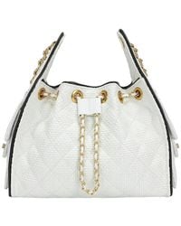 Tiffany & Fred Paris - Woven Canvas Shoulder Bag - Lyst