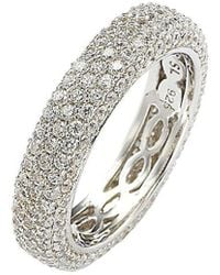Suzy Levian CZ Jewelry - Suzy Levian Silver Cz Eternity Ring - Lyst