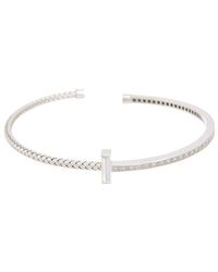 Meshmerise - 18K Over 0.15 Ct. Tw. Diamond Mesh Cuff Bracelet - Lyst