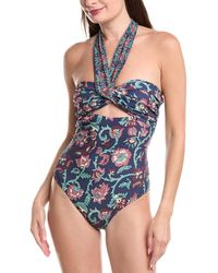 Sea - Luna Print Halter Neck One-Piece - Lyst