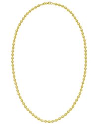 Italian Gold - 14K Diamond Cut Disco Bead Necklace - Lyst