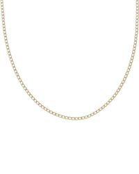 Italian Gold - 10K Pave 2.4Mm Semi-Solid Cuban Link Chain - Lyst