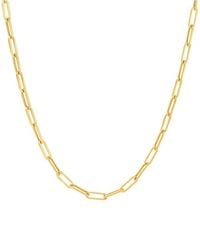 Italian Gold - Max + Stone 14K Paperclip Necklace - Lyst