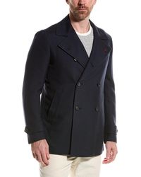 Isaia - Wool & Cashmere-blend Coat - Lyst