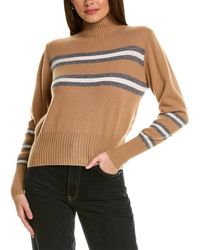 SCOTT & SCOTT LONDON - Olivia 2.0 Stripe Roll Neck Cashmere Sweater - Lyst
