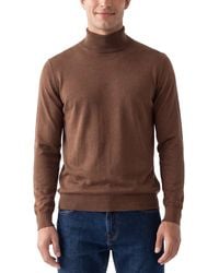 RAFFI - Jersey Mock Neck Sweater - Lyst