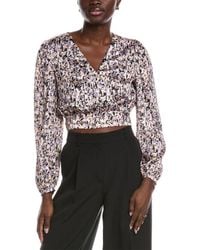 BOSS - Banella Crop Blouse - Lyst