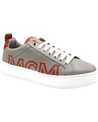 MCM - Leather Sneaker - Lyst