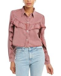 Le Jean - Nina Crop Shirt - Lyst