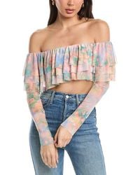 AFRM - Alma Ruffle Top - Lyst